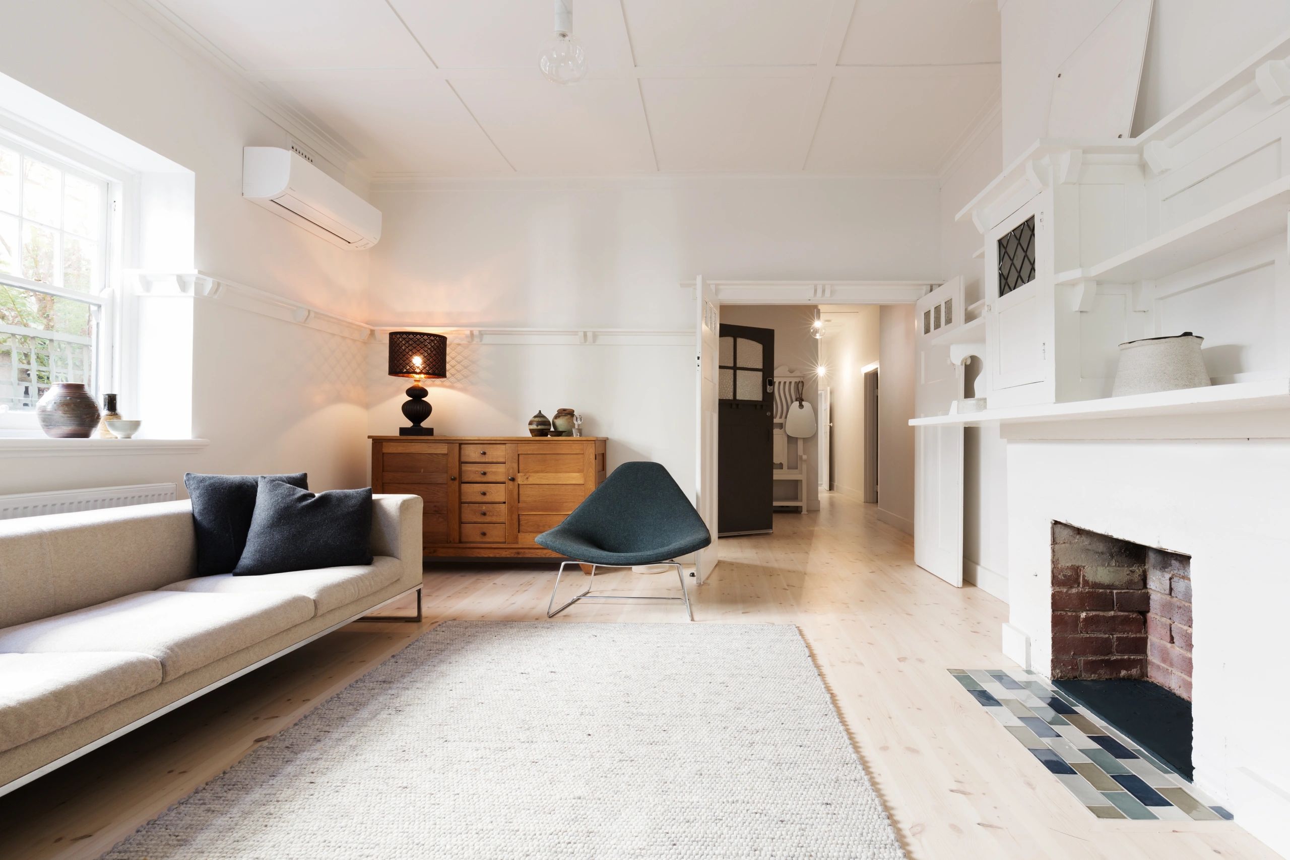 clean modern living room Sydney